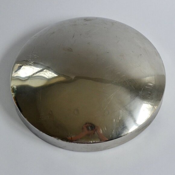 Dog Dish Style Hubcap Aluminum Wheel Cover 12" Vintage - Picture 2 of 4